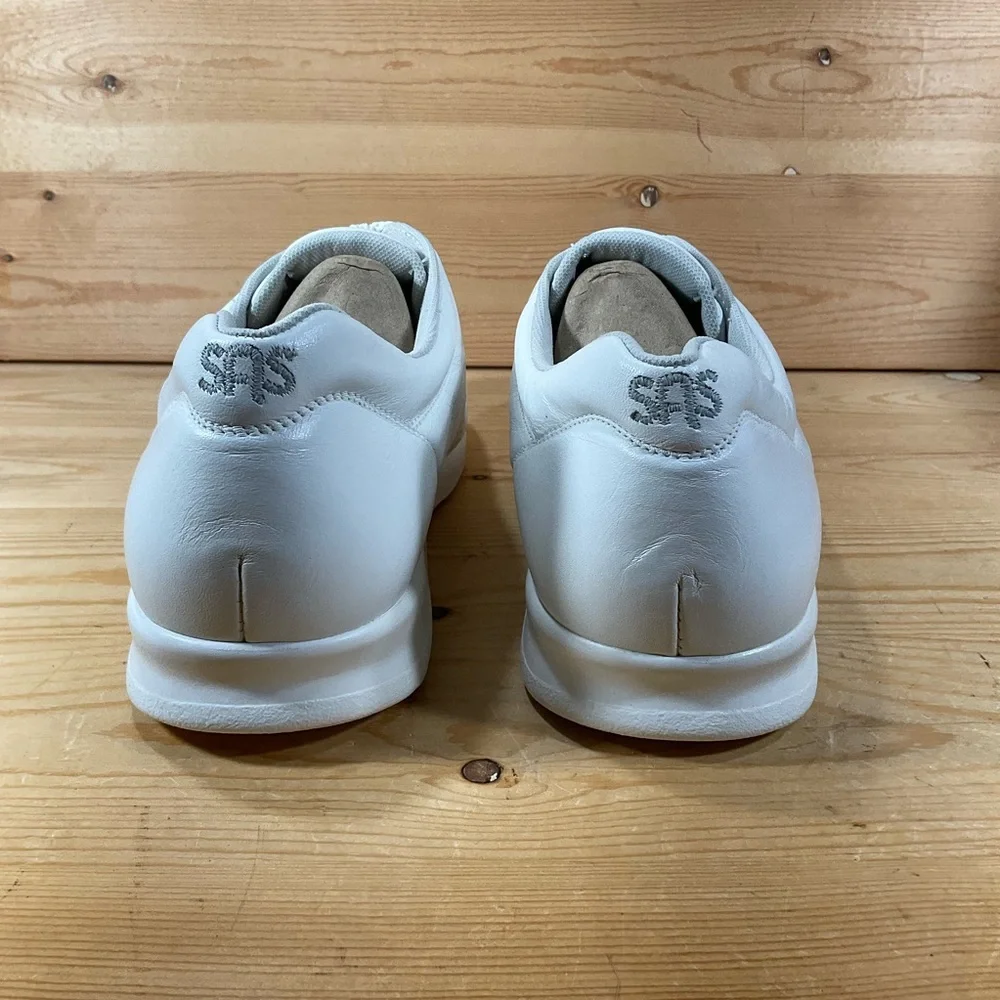 SAS Free Time Tripad Comfort Shoes Women’s 12 WW Double Wide White Leather USA